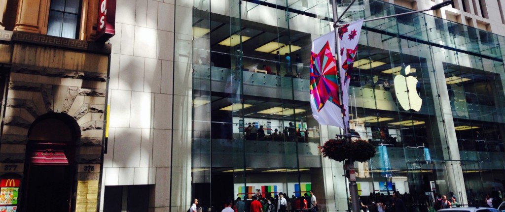 Sydney CBD beside the apple